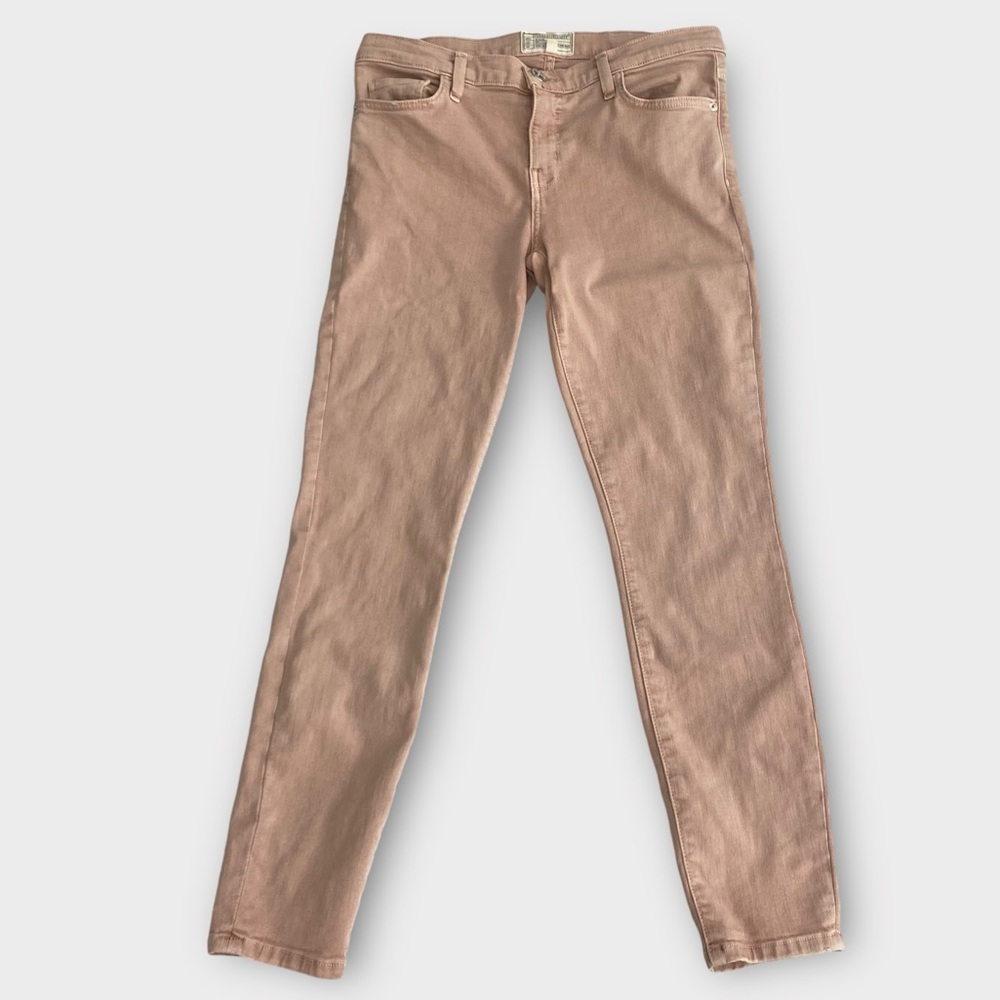 Current/Elliott Women’s Jeans Size 30 Skinny Light Wash Premium Denim Beige Pink